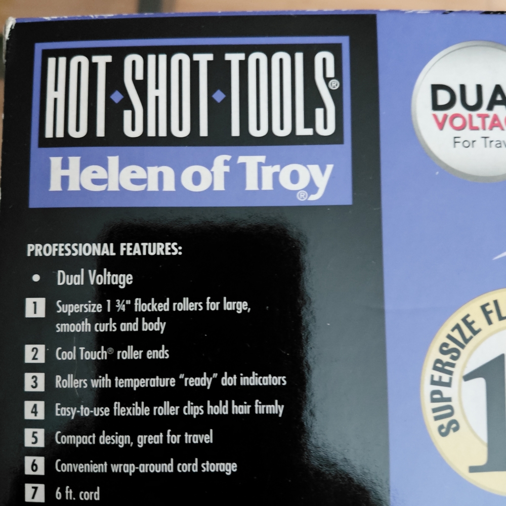 Helen of Troy Purple Hairsetter with 5 Flocked Rollers - Picture 4 of 5